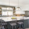 Rennnsan Grainor 23" W 1 -Light Gold Foiled Dimmable Oversized Industrial Dome Pendant in Silver - 4 of 4