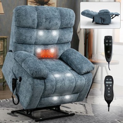 CENGHU Lift Recliner Chair for Adults,  Heat Massage Dual Motor Infinite Position Up to 350 LBS Large Electric Power Lift Recliners with Power-Remote