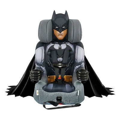 KidsEmbrace DC Comics Batman Safety Vehicle Combination 5 Point Harness High Back Booster Car Seat for Ages 12 Months to 10 Years Old, Gray