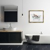 Stupell Industries Turtle Swimming Bathtub Habitat Framed Canvas - 2 of 3
