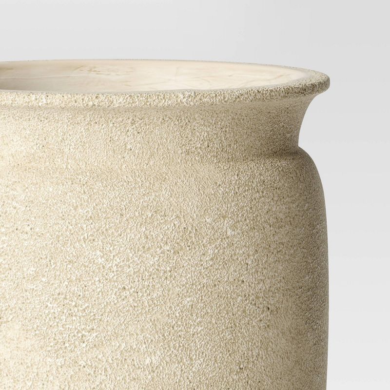 Plastic Outdoor Planter Pot Cream - Threshold™ designed with Studio McGee, 5 of 6