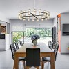 BAOURE 36 Inches Luxury Chandeliers, Black Crystal Chandelier Living Room Decorative Lights Simple Modern Dining Room LED Lighting,for Home Decor - 3 of 4