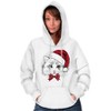 Cute Santa Kitty Merry Christmas Hoodie Sweatshirt Women Men Brisco Brands - 4 of 4