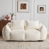 Lyngins Giant Bean Bag Chair, Oversized Rabbit Fabric Lazy Chair with High-Density Foam, 2-Seater Accent Chair, Fluffy Loveseat Bean Bag Sofa Chair - 2 of 4