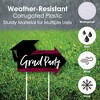 Big Dot of Happiness Maroon Grad - Best is Yet to Come - 2 Burgundy Arrows & 1 Welcome/Thank You Lawn Sign - Double Sided Yard Sign Set - 3 Pieces - 3 of 4