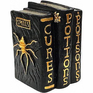 4E's Novelty Resin Spellbook Prop - 5” Hocus Pocus Book of Spells for Centerpiece Halloween Table Decor, Small Hocus Pocus Spell Book for Mantle - 1 of 4