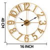 Sorbus Large Wall Clock for Living Room Decor - Numeral Wall Clock for Kitchen - 16-inch Wall Clock Decorative - 4 of 4