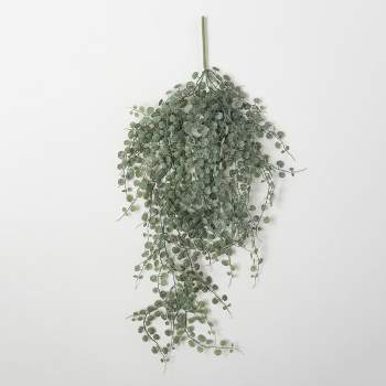 Sullivans Artificial Dusty Green Mini Leaf Vine 39.5"H Green