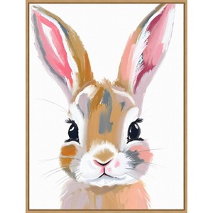 Amanti Art Bunny by Ohkimiko  Framed Canvas Wall Art - 1 of 4