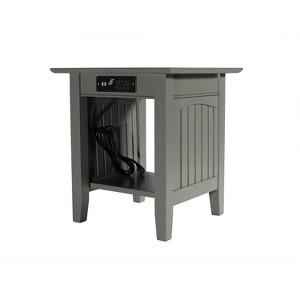 AFI Furnishings Nantucket End Table Set of 2 with Charger AG - 1 of 4