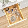 mDesign Plastic Kitchen Drawer Utensil Organizer Tray - 7 Sections - Clear - 2 of 4