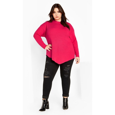 Women's Plus Size Madison Jumper - Raspberry | City Chic : Target