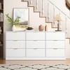 KTMBDW 9 Drawer Dresser for Bedroom, Modern Chest of Drawers, Wood Storage Dresser with Deep Drawers for Living Room, Hallway and Entryway - 2 of 4
