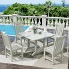 WestinTrends 5 Piece Outdoor Patio Dining Set Outdoor Square Table and Chair Set - 2 of 2