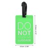 Unique Bargains DO Pattern Luggage Tag  1 Pc - 2 of 4