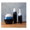 Mark & Day Gramada 15"H x 4"W x 4"D, 14"H x 4"W x 4"D, 10"H x 4"W x 9"D Modern Navy Decorative Vase Set - 2 of 4