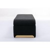 NicBex Modern 43.3" Bedroom Bench Accent Stool with Boucle Fabric and Gold Trims for Entryway and Living Room - 4 of 4