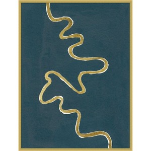 Amanti Art Oxbow III by Michael Willett Wood Framed Wall Art Print - 1 of 4