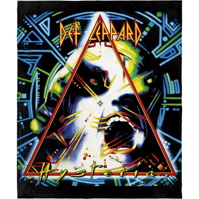 Def Leppard Blanket Hysteria Album Cover Music Band Fleece Throw Blanket