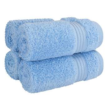 American Soft Linen Bekos 4 Pack Washcloth Set, 100% Cotton Washcloth Hand Face Towels for Bathroom and Kitchen
