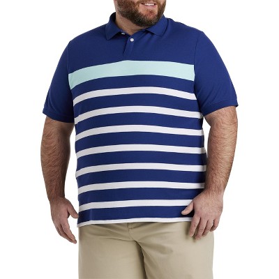 Harbor Bay Island Paradise Stripe Polo Shirt - Men's Big and Tall