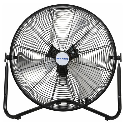 BILT HARD 20" High Velocity Floor Fan, 4600 CFM 3-Speed Industrial Shop Fan with Wall-Mounting System, Heavy Duty Metal Fan for Garage