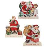 Christmas 9.5" Retro Christmas Dummy Boards. Santa Toys Puppy Presents Bethany Lowe Designs, Inc.  -  Decorative Figurines