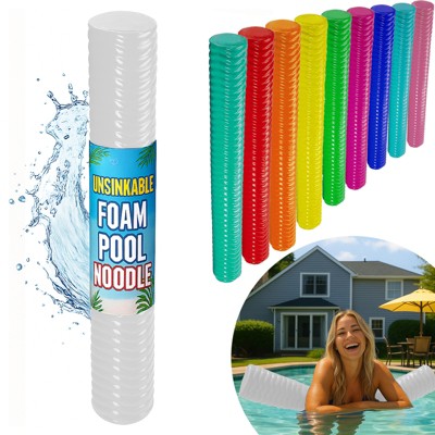 California Sun Deluxe Unsinkable Ultra Soft Foam Cushion Pool Noodle