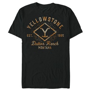 Men's Yellowstone Rusty Dutton Ranch Brand Logo Est 1886 T-Shirt - 1 of 4