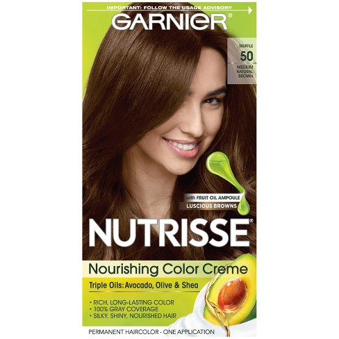 Garnier Nutrisse Nourishing Color Creme 50 Medium Natural ...