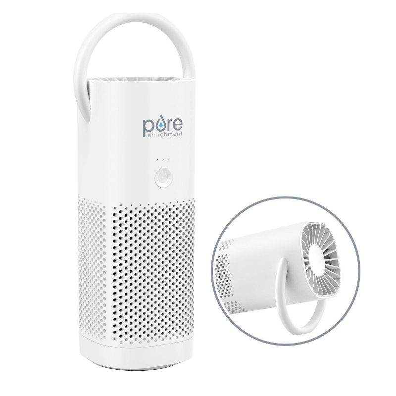 Pure Enrichment PureZone Mini Portable True HEPA Air Purifier White, 5 of 9
