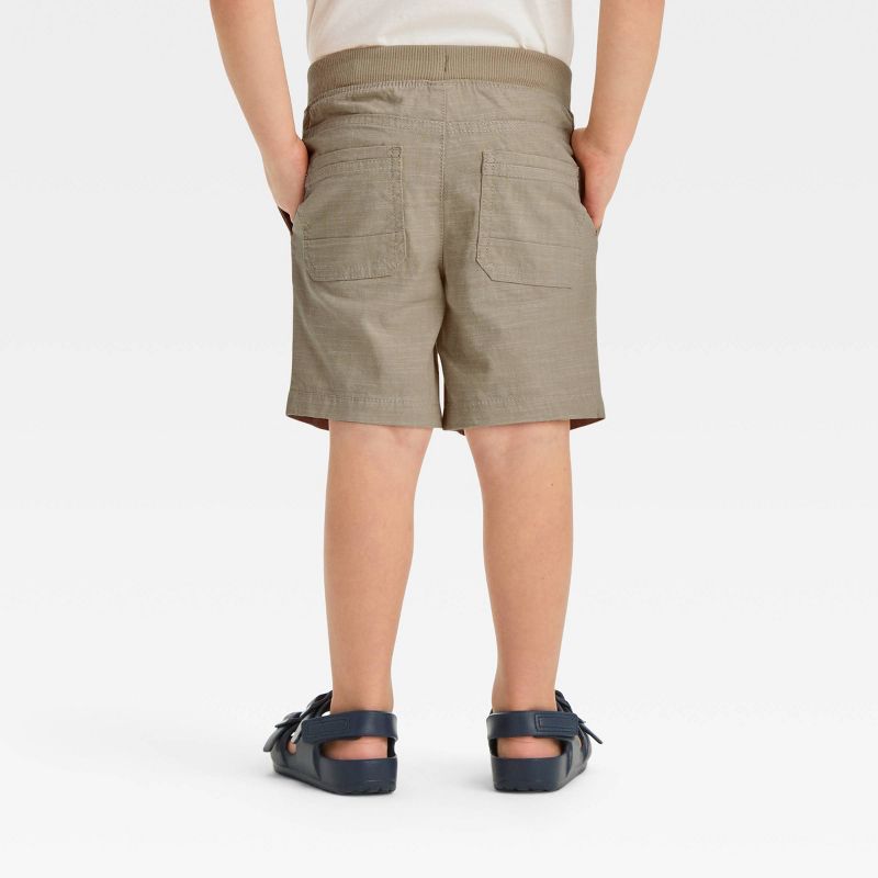 Toddler Boys' Chambray Solid Pull-On Shorts - Cat & Jack™, 3 of 5