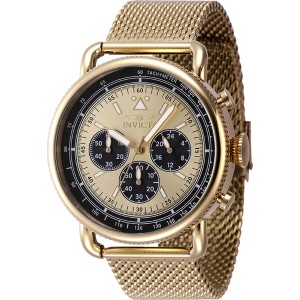 Invicta 47360 Men's Speedway Gold Tone Dial Mesh Bracelet Watch - 1 of 2