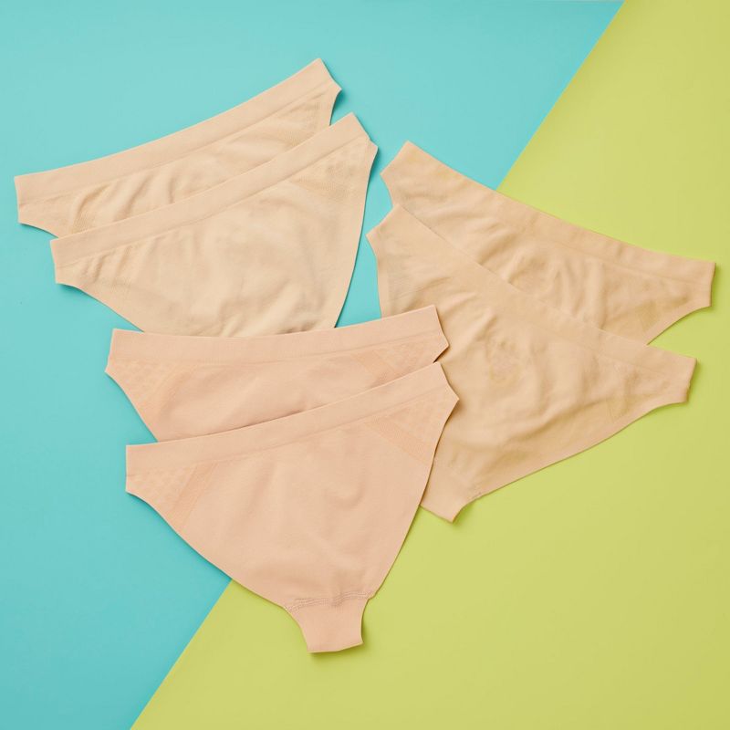 Girls' 6pk High Quality, Best Bikini Seamless Underwear by Yellowberry, 2 of 5