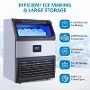 200 lbs Commercial Ice Maker Machine - 90 Cubes/15 mins, under 50dB Quiet Operation with LED Display & Stainless Steel Design - 2 of 4