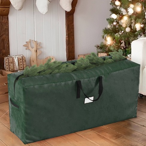 Elf Stor Christmas Tree Storage Bag Woven Polypropylene and Nylon Green - image 1 of 4