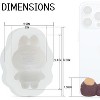 JDICTION Multi-Purpose Silicone Molds - Flexible Non-Stick Tray for Chocolate, Candy, Ice Cubes, Resin, Soap & Cocktails - 3 of 4