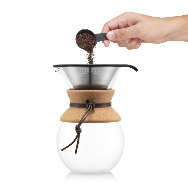 Bodum 8 Cup 34oz Pour Over Coffee Maker: Permanent Screen Filter, Cool Touch Handle, Dishwasher Safe, 2 of 7
