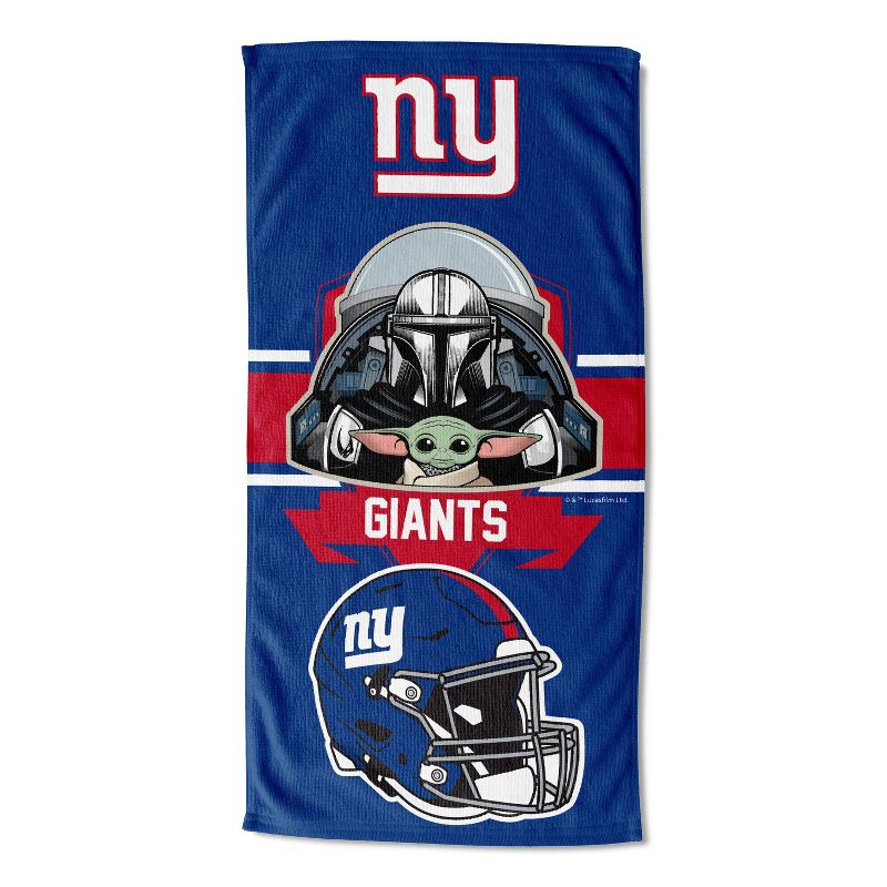 27&#34;x54&#34; NFL New York Giants Star Wars Hugger with Beach Towel, 2 of 4