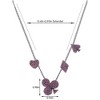 Alilang Sparkling Rhinestone Playing Card Suit Necklace with Silver Tone Chain - 4 of 4