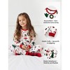 PATPAT Christmas Matching Family Pajamas Set Santa Claus and Christmas TreePrint White PuS with Christmas Socks White - 4 of 4