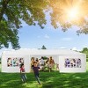 Tangkula 10' x 30' Outdoor Wedding Party Event Tent with 6 Removable Side Walls & 2 Doorways - 2 of 4