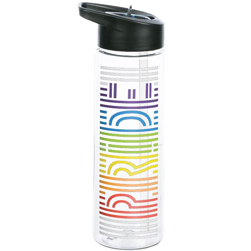 Pride Lines Rainbow 24 Oz Water Bottle, 1 of 3