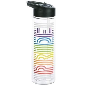 Pride Lines Rainbow 24 Oz Water Bottle
