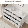Heynemo 6 Drawer Dresser, Fluted Modern Wood Dresser with Ball Bearing Slide, Ideal for Bedroom TV Stand Storage Cabinet - 4 of 4