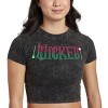 Wicked Part 1 Two-Tone Movie Logo Women's Crew Neck Short Sleeve T-shirt - 4 of 4