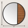 Sullivans Round Wooden Slat Wall Mirror, 32"H Multicolored - 4 of 4