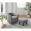 Lyngins 360° Corduroy Swivel Accent Chairs with Ottoman,Upholstered Swivel Arm Chairs for Living Room,Bedroom - 2 of 4