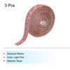 Unique Bargains Self-Adhesive DIY Crafts Decorations Crystal Rhinestone Diamond Ribbon 3 Rolls - 4 of 4