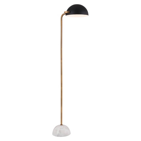 Midcentury Floor Lamp Black 60" - Zm Home : Target